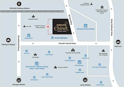  Omaxe Chowk Delhi Location Map