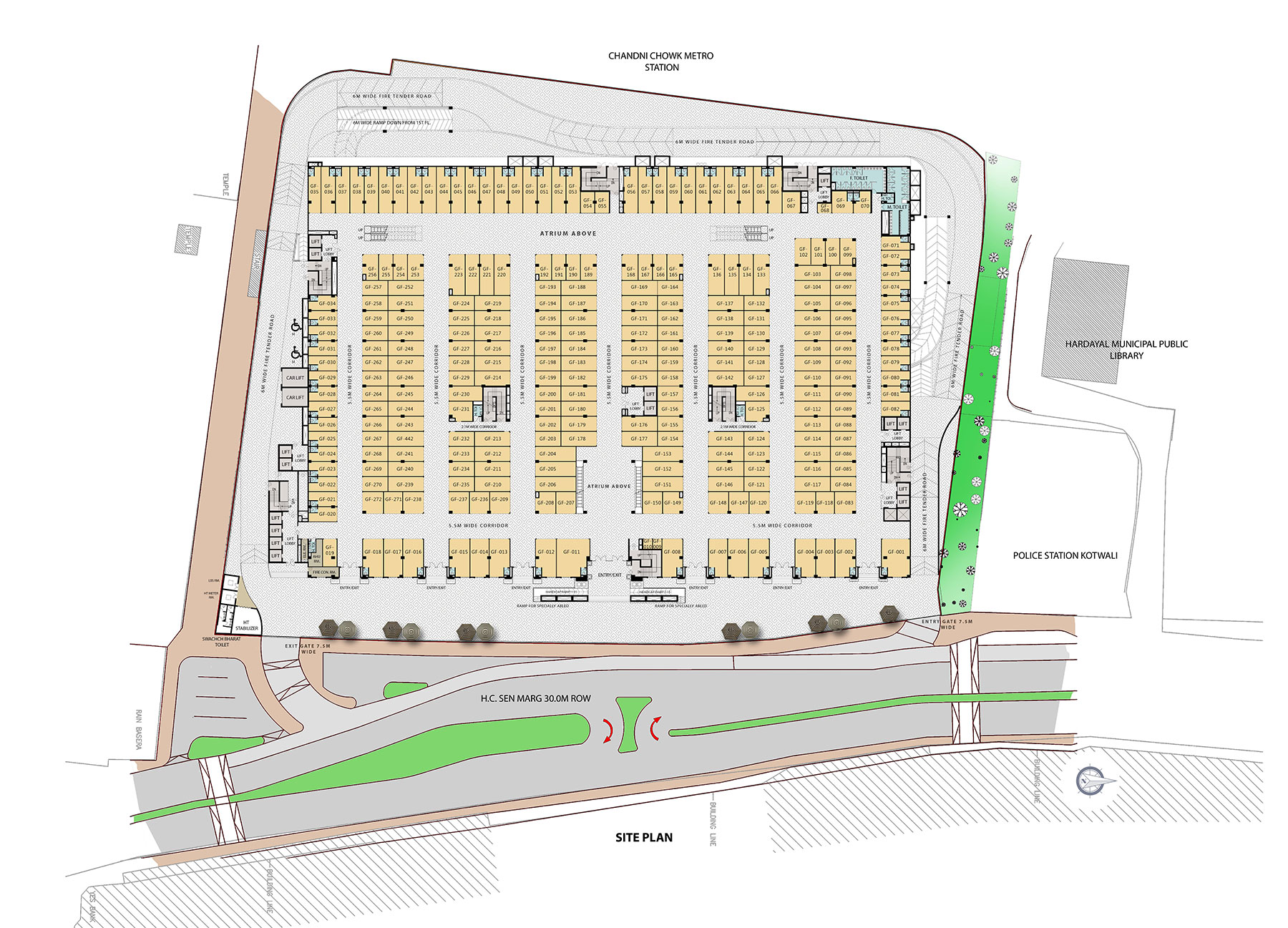 Omaxe Chowk Chandni Chowk Delhi Siteplan